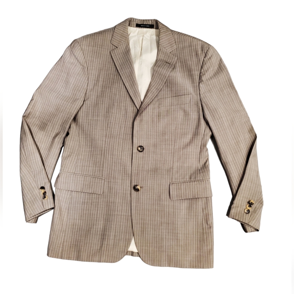Hugo Boss Tan Striped Blazer
